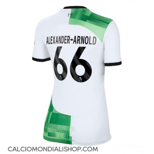 Maglie da calcio Liverpool Alexander-Arnold #66 Seconda Maglia Femminile 2023-24 Manica Corta